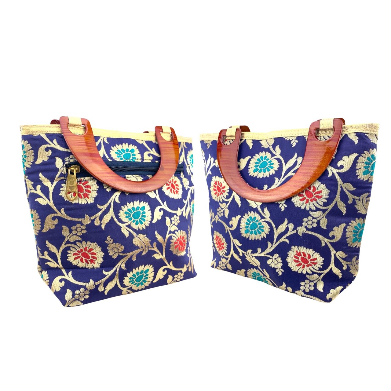 Silk Purse for Women Indian Potli Gota Patti Bag Ethnic Wedding Favor Gift for Her, Nikah, Eid, Diwali Gift